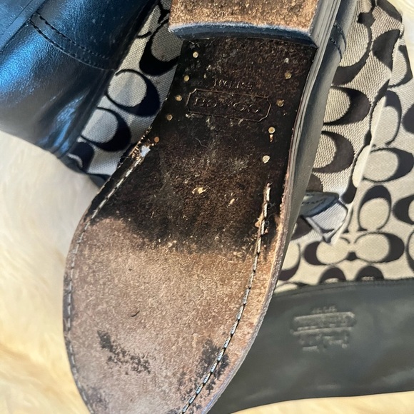 Coach Chrissi Signature Tall Riding Boots 6 1/2b - Picture 6 of 7